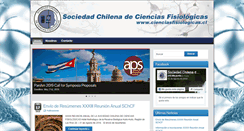 Desktop Screenshot of cienciasfisiologicas.cl