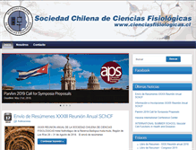 Tablet Screenshot of cienciasfisiologicas.cl
